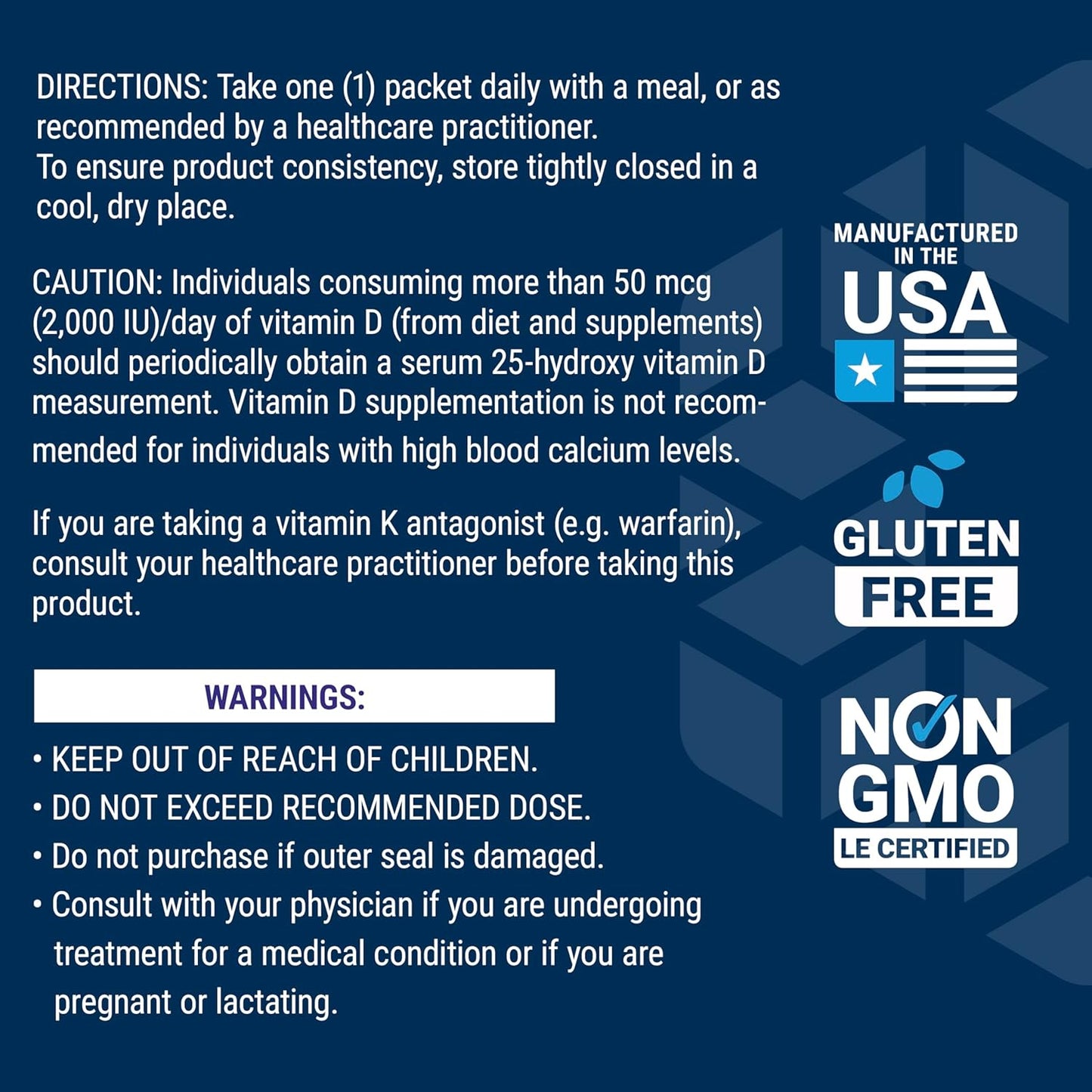 Comprehensive Nutrient Packs ADVANCED