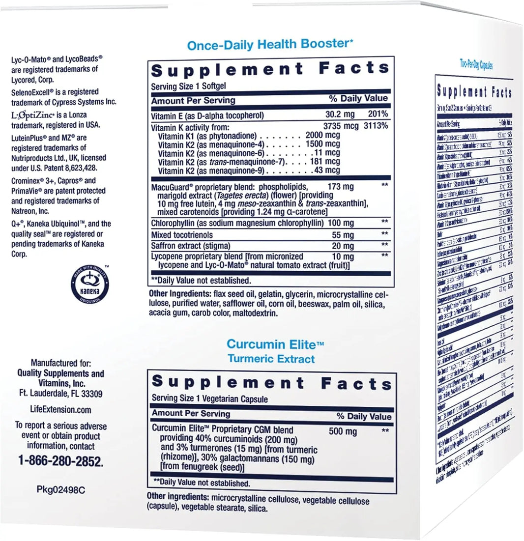 Life Extension | Comprehensive Nutrient Packs Life Extension