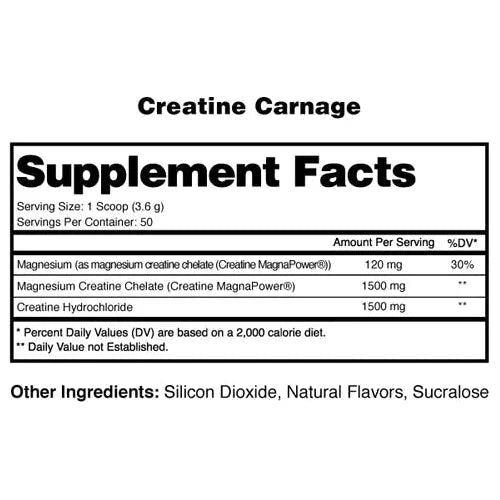 CREATINE CARNAGE Max Muscle Orlando