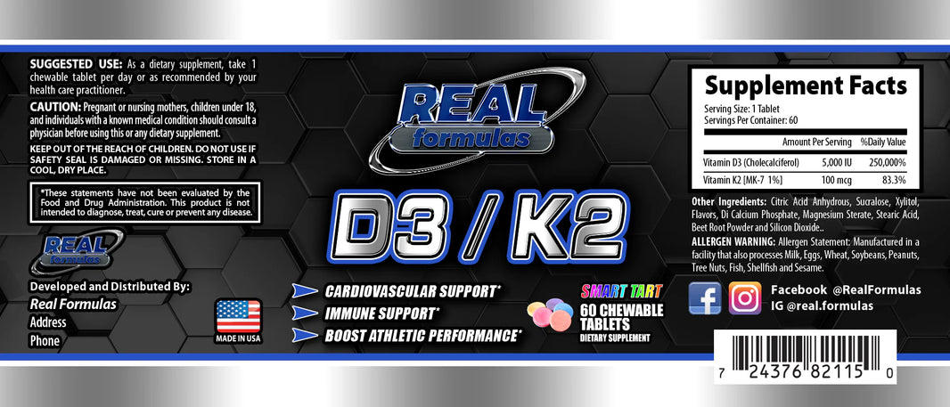 Real Formulas | D3/K2