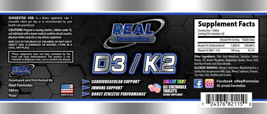 Real Formulas | D3/K2 Real Fromulas LLC
