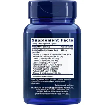 Enhanced Super Digestive Enzymes 60 vegetarian capsules Max Muscle Orlando