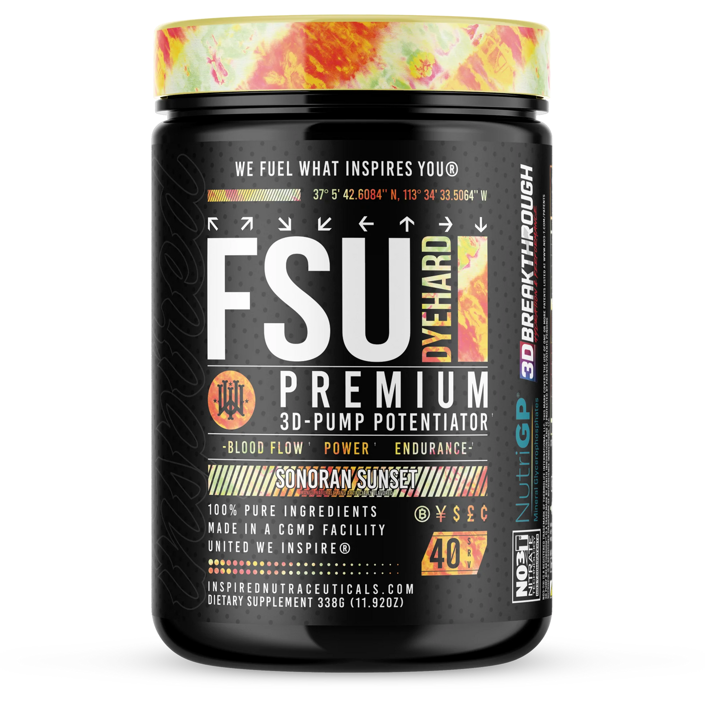 Inspired Nutraceuticals FSU Dyehard™ Non-Stim Pump Pre Max Muscle Orlando