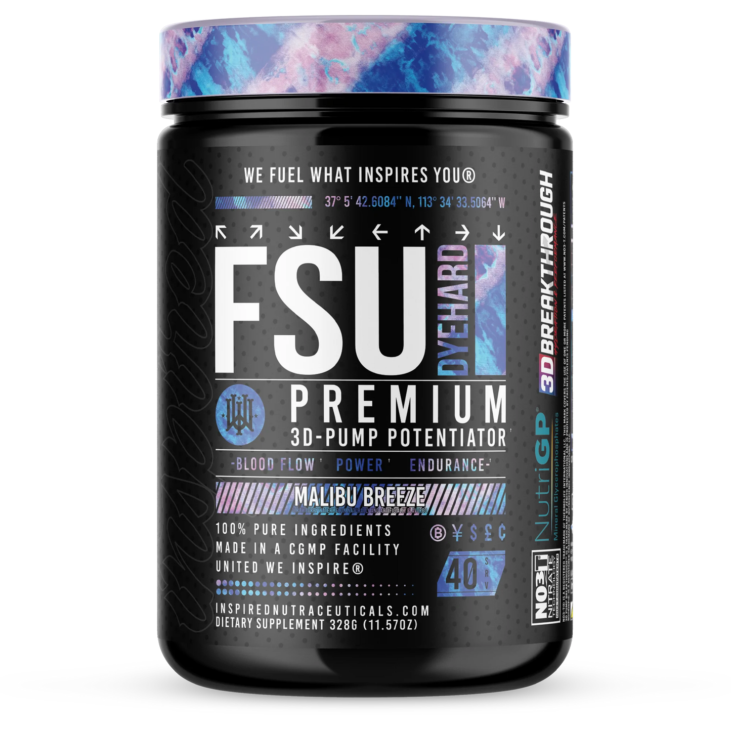 Inspired Nutraceuticals FSU Dyehard™ Non-Stim Pump Pre Max Muscle Orlando