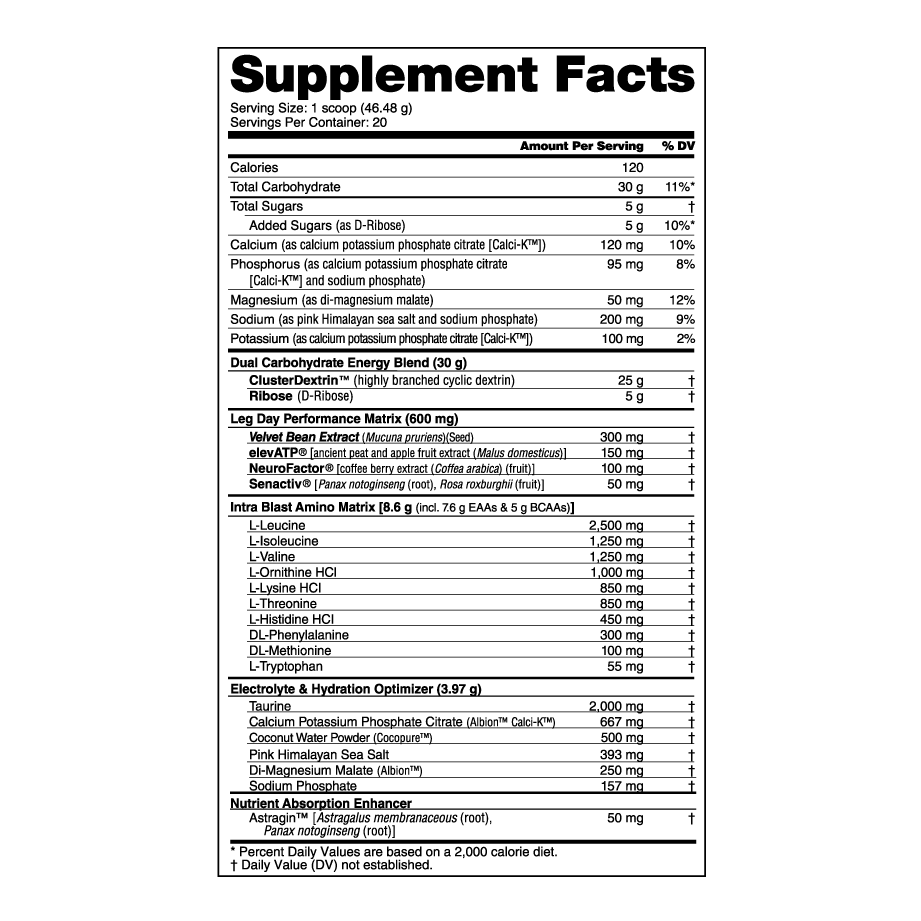 Leg Day 20 Servings Max Muscle Orlando