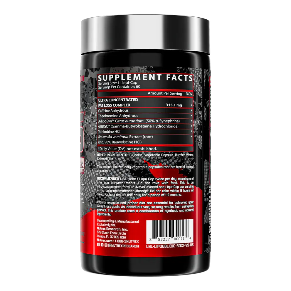 Lipo-6 Black UC Nutrex Research