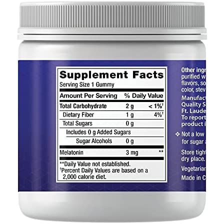 Melatonin 3 mg - Sleep Support Supplement Strawberry Flavor Gummy Max Muscle Orlando