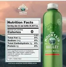 Mountain Valley Spring Water 25oz Spring Valley