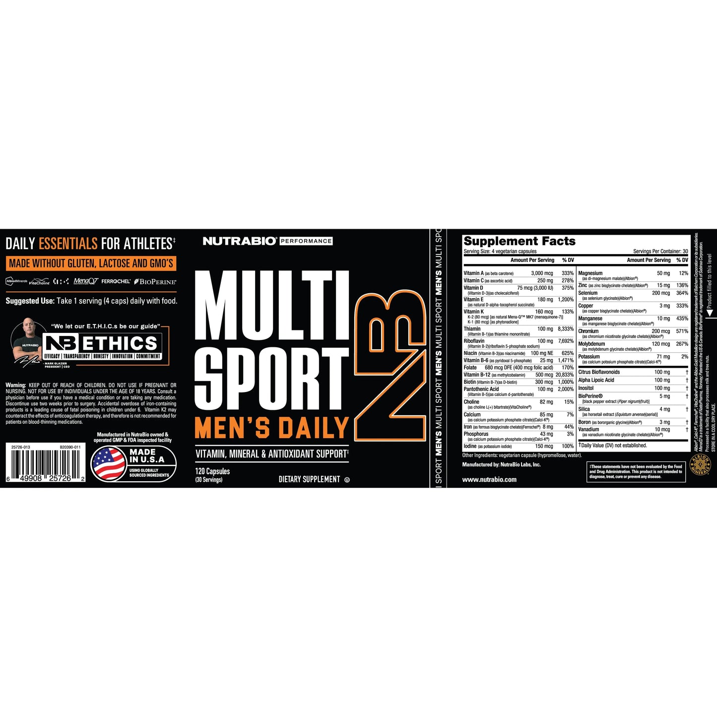 MultiSport for Men /120 Max Muscle Orlando