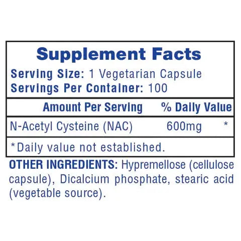 NAC | N-Acetyl Cysteine Max Muscle Orlando