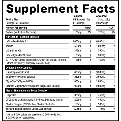 Rhino BLACK V2 - High Performance & Stim Preworkout Max Muscle Orlando