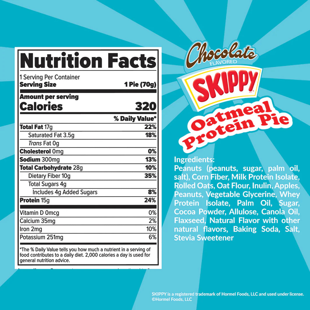 Oatmeal Protein Pie, Skippy Chocolate