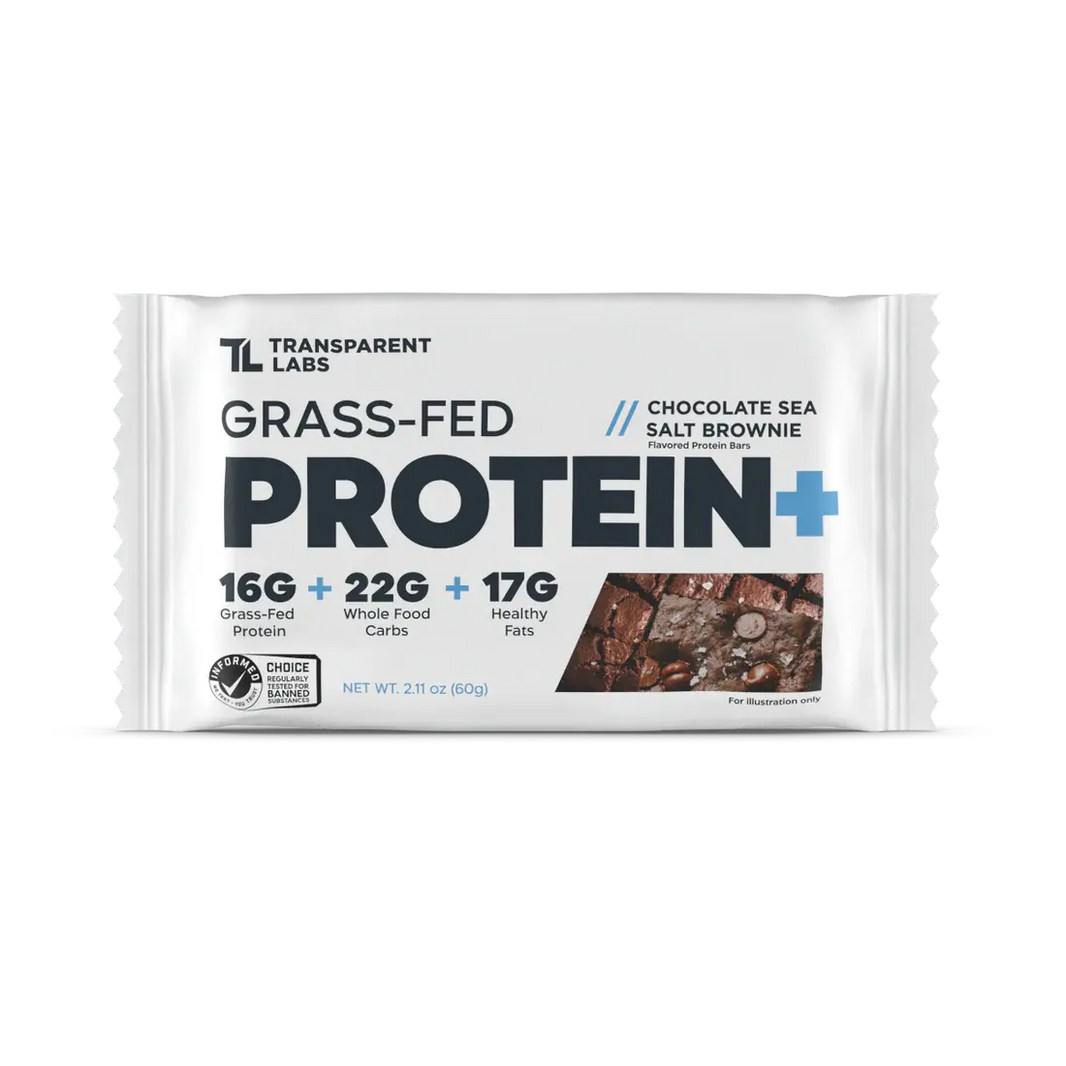 Transparent Labs | Grass-Fed Protein+ Bars Transparent Labs