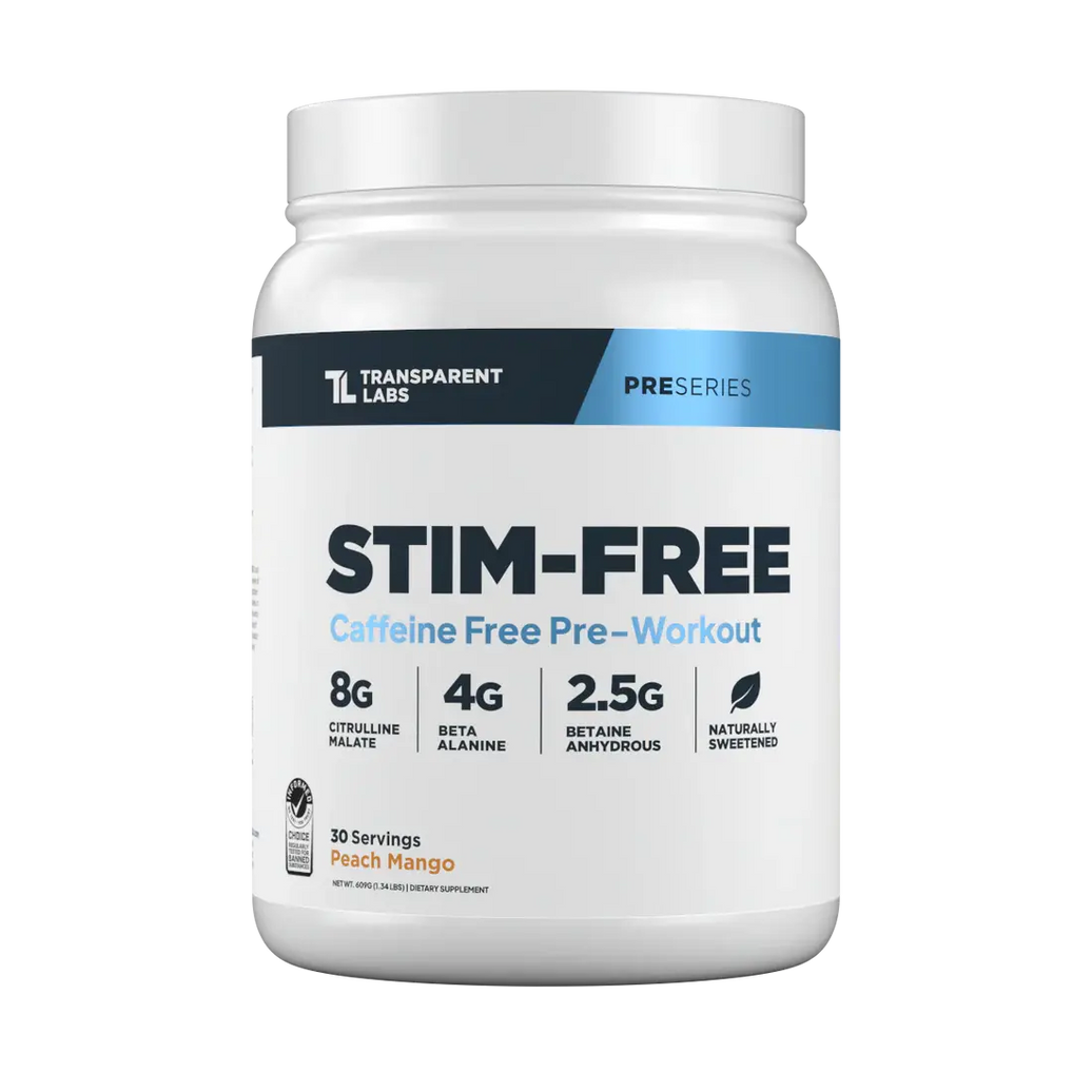 Transparent Labs | Stim Free Pre Workout (100% Caffeine Free) Transparent Labs