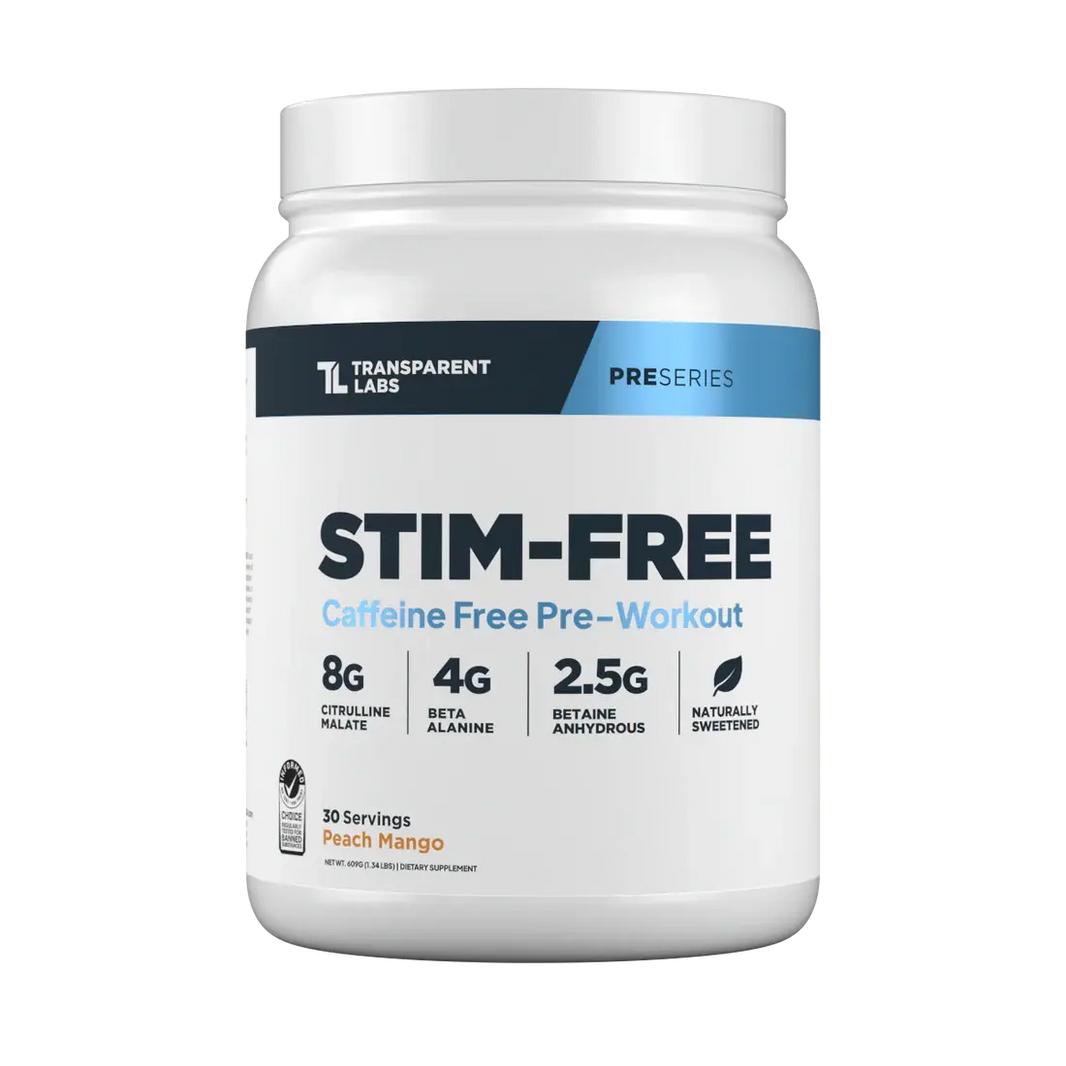 Transparent Labs | Stim Free Pre Workout (100% Caffeine Free) Transparent Labs