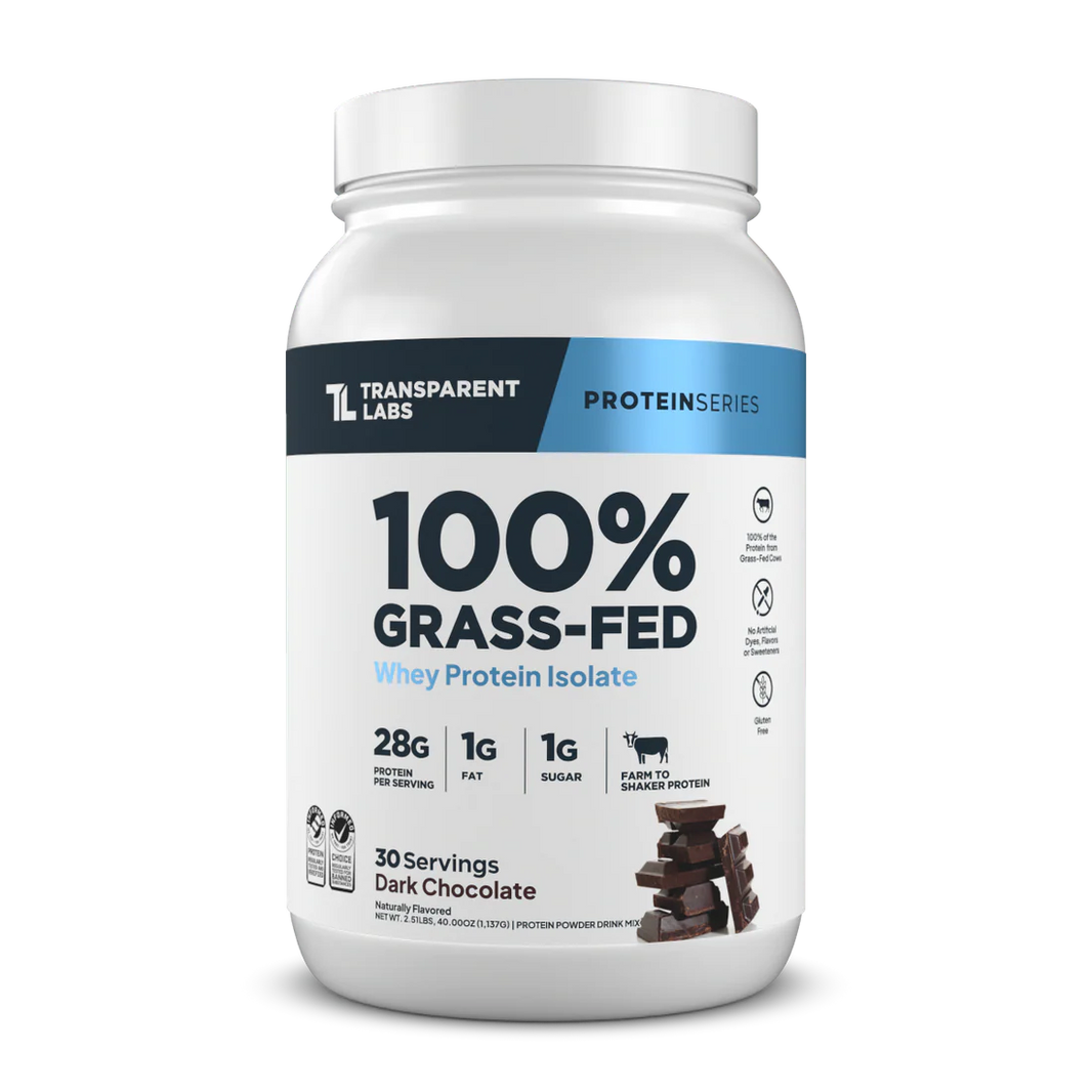 100% Grass-Fed Whey Protein Isolate - 30sv