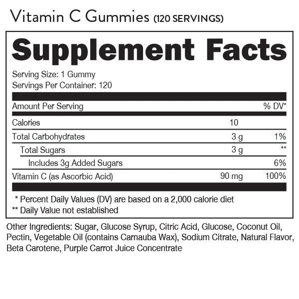 Vitamin C Gummies - Orange - 120 Gummies Max Muscle Orlando