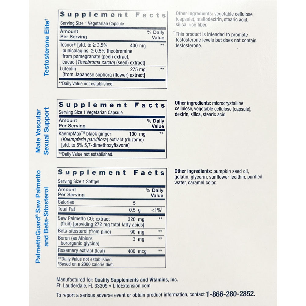 Life Extension | Men's Vitality Packs
