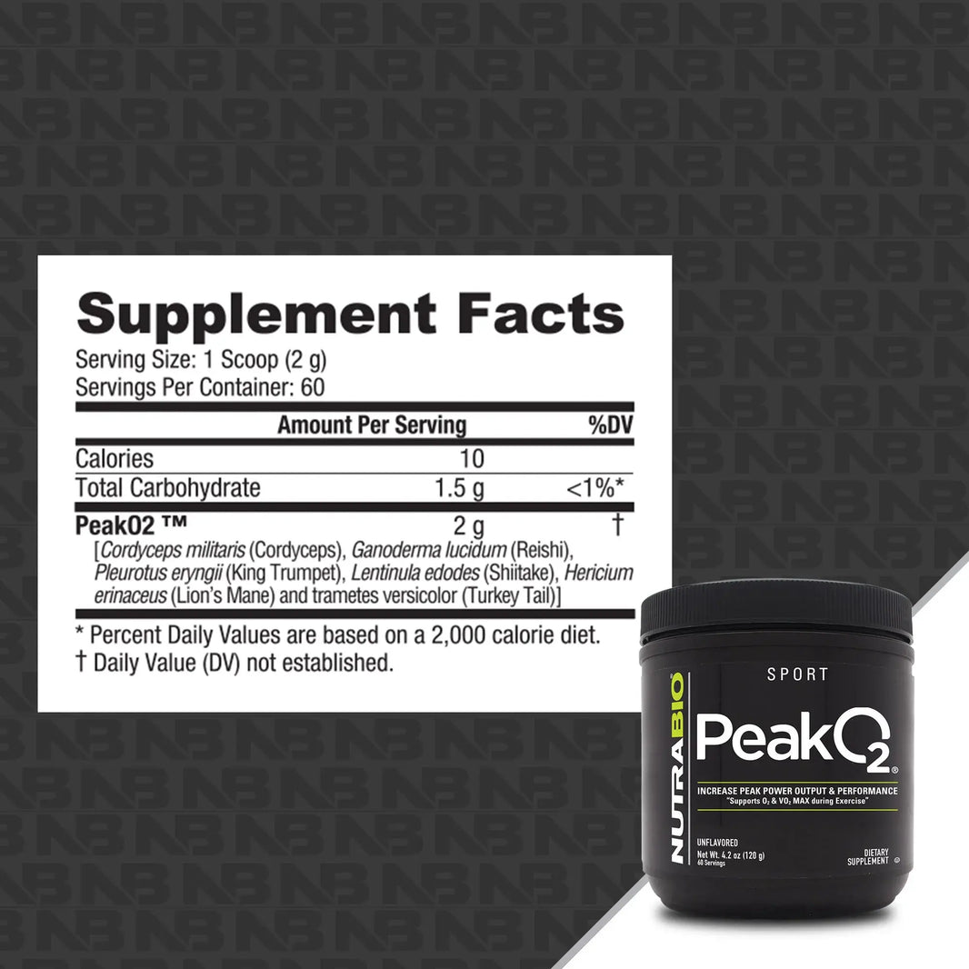 NutraBio | PeakO2 Powder NutraBio