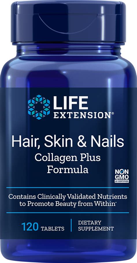Life Extension | Hair, Skin & Nails Collagen Plus Formula