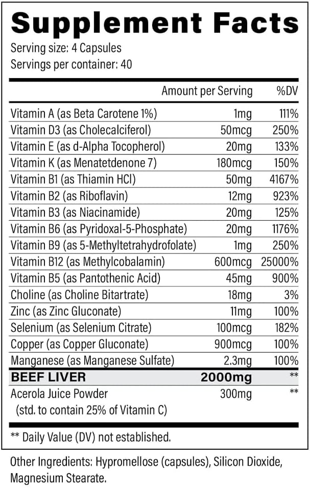 Beef Liver Capsules