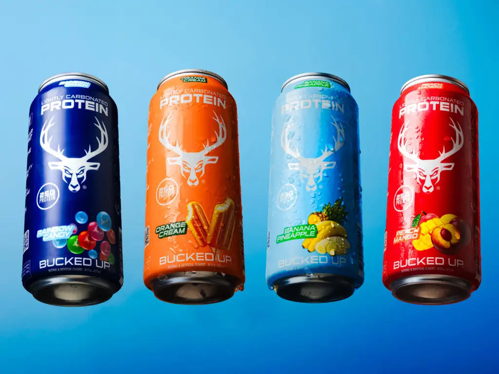 Bucked Up’s Lightly Carbonated Protein Drink