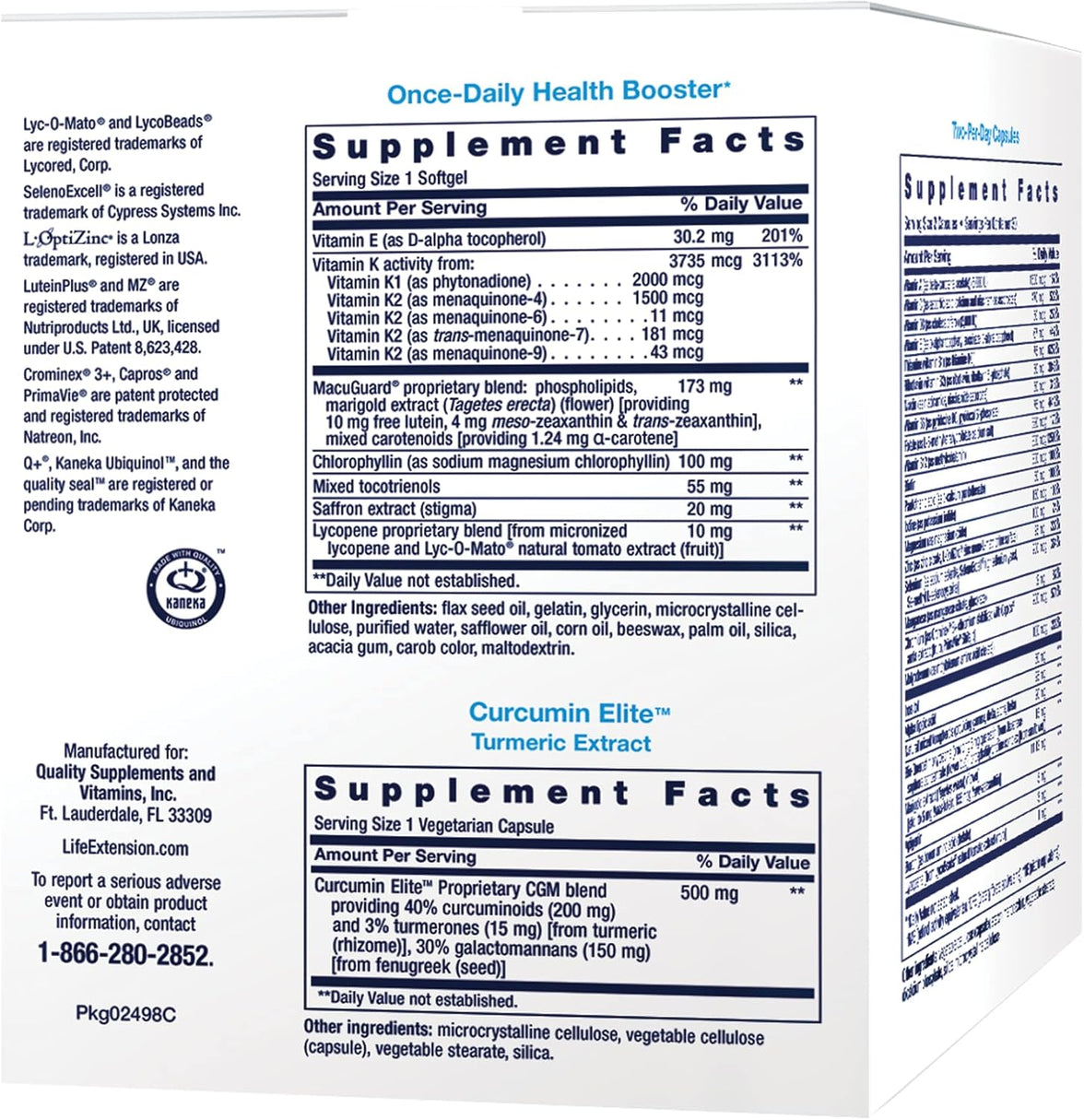 Life Extension | Comprehensive Nutrient Packs