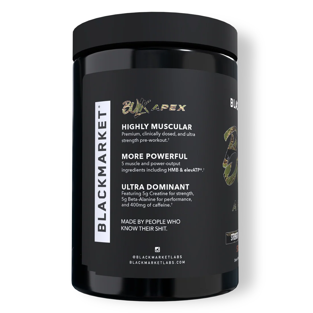 Black Market Labs | Bulk Apex Strength Pre-Workout