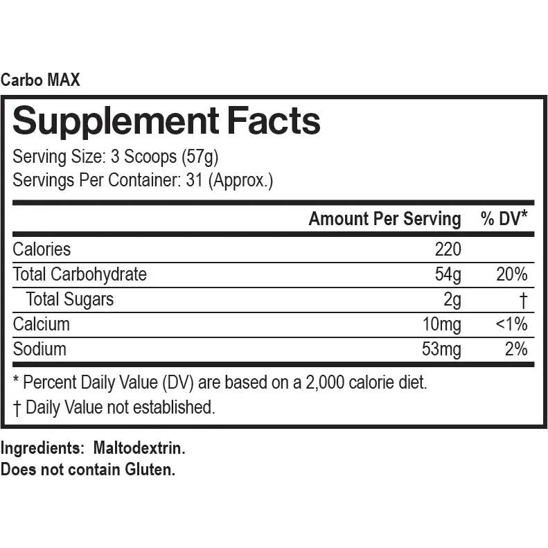 CARBO MAX Max Muscle Orlando