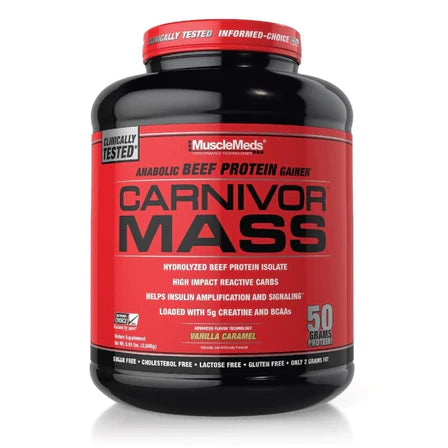 CARNIVOR Mass Gainer Beef Protein Isolate Shake Max Muscle Orlando