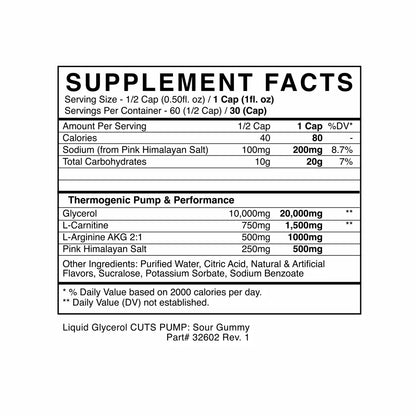 CUTS Thermogenic PUMP