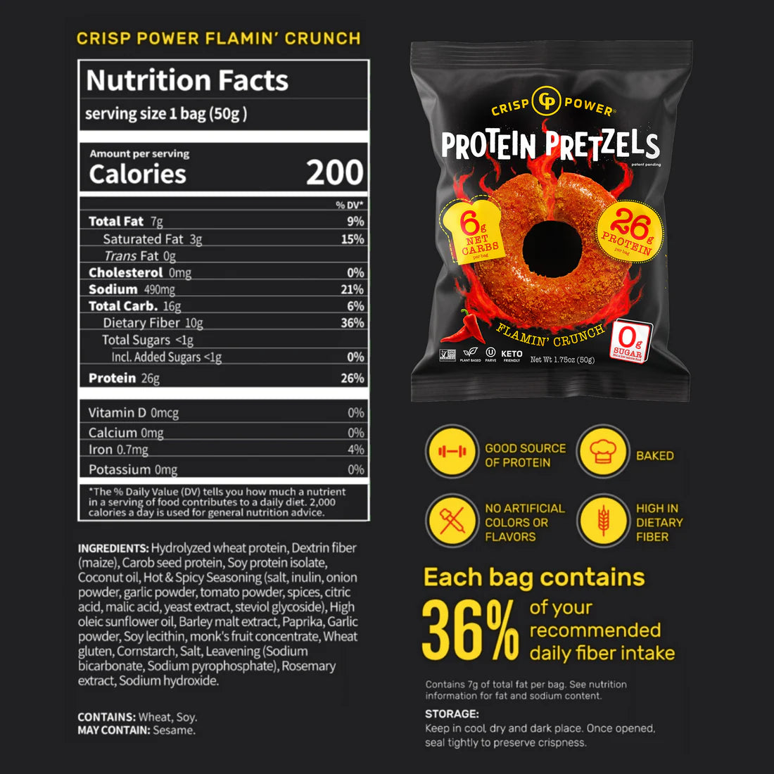 Crisp Power | Protein Pretzels