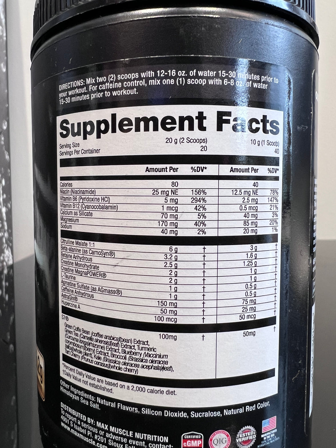 Max Muscle Nutrition | FBX 2.0