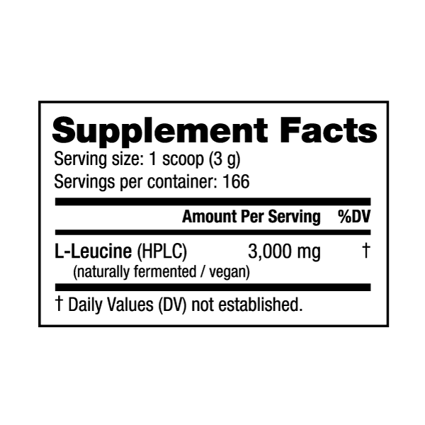 Leucine Powder 500g Max Muscle Orlando