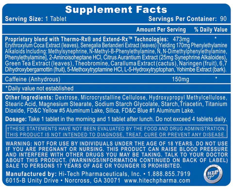Hi-Tech Pharmaceuticals | Lipodrene® Elite