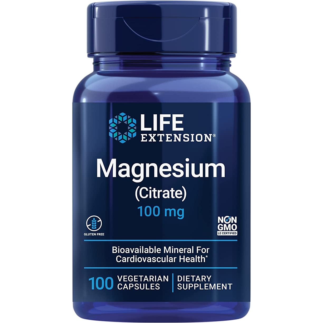 Magnesium (Citrate) 100 mg, 100 vegetarian capsules Max Muscle Orlando
