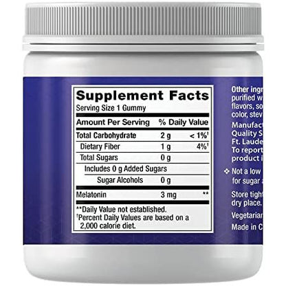 Melatonin 3 mg - Sleep Support Supplement Strawberry Flavor Gummy Max Muscle Orlando