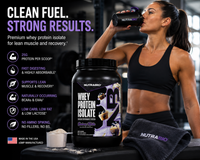 NutraBio | 100% Whey Protein Isolate