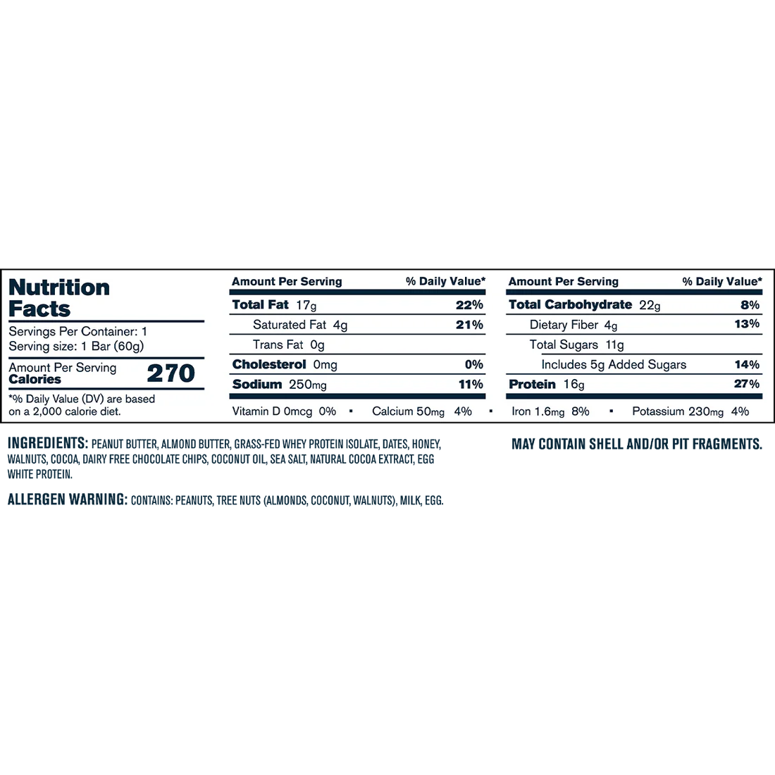 Transparent Labs | Grass-Fed Protein+ Bars