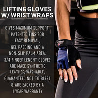 Schiek Sports 510 Cross Training Fitness Gloves - Weight Lifting Gloves with Adjustable Straps - Silicone Gel Padded Gloves for Women and Men Max Muscle Orlando