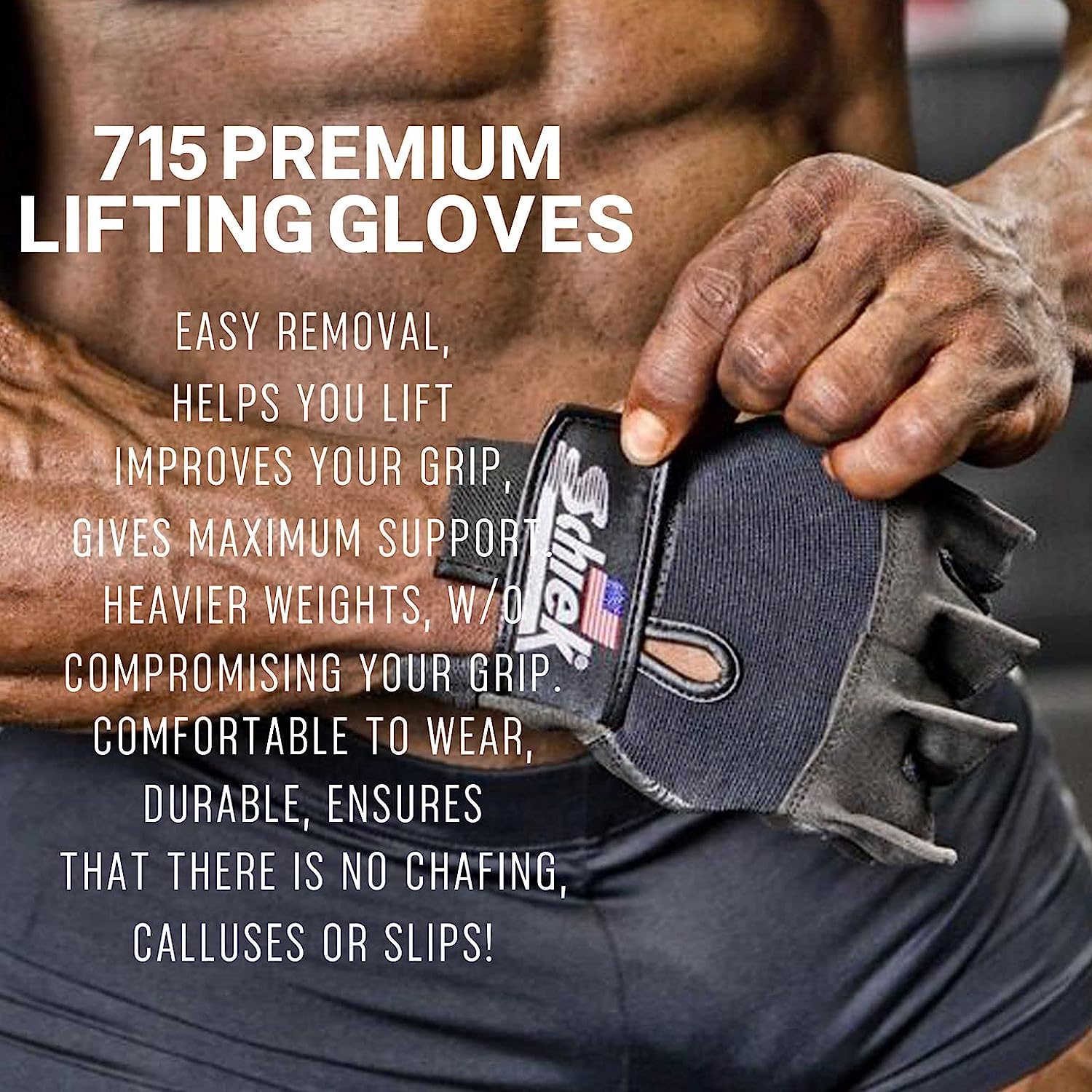 Schiek Sports 715 Premium Gel Lifting Gloves - Exercise Equipment Gloves Max Muscle Orlando