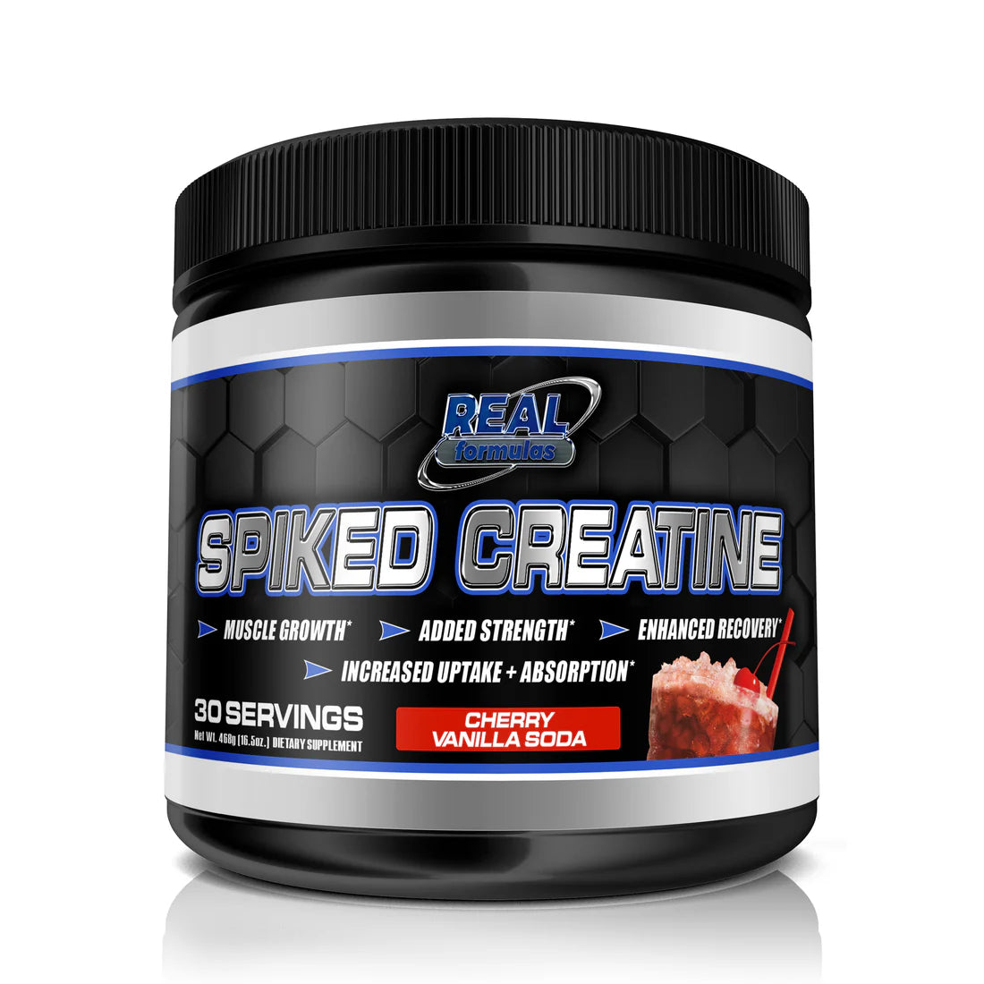 Spiked Creatine Powder - Creatine, Dextrose, and Alpha-Lipoic Acid - for Sport Workout Support & Performance - 30 Servings