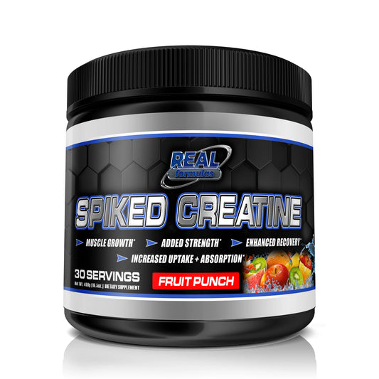 Spiked Creatine Powder - Creatine, Dextrose, and Alpha-Lipoic Acid - for Sport Workout Support & Performance - 30 Servings
