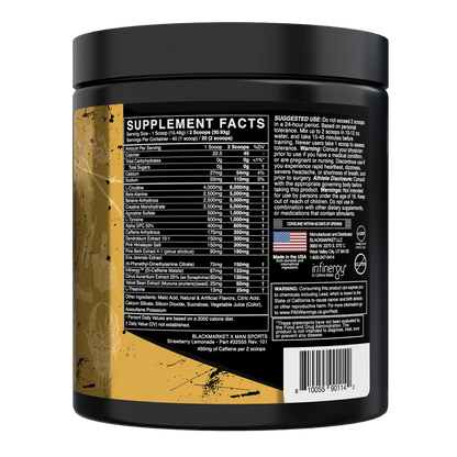 BLACKMARKET X MAN SPORTS Strength Pre-workout