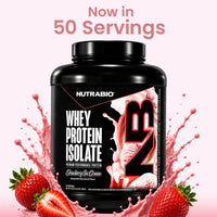 NutraBio | 100% Whey Protein Isolate 50 SV