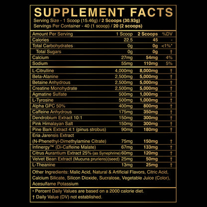 BLACKMARKET X MAN SPORTS Strength Pre-workout