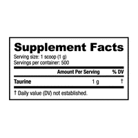 Taurine Powder 500g Max Muscle Orlando