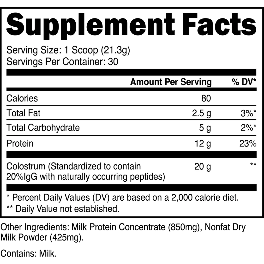 Transparent Labs| Grass Fed Colostrum