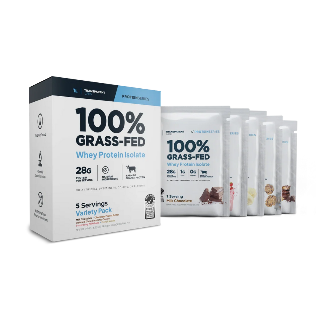 Transparent Labs | Whey Protein Isolate - 5 Serving Variety Pack