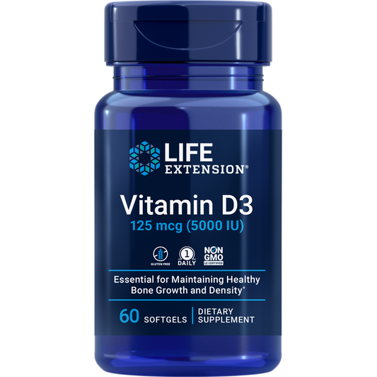 Vitamin D3 125 mcg (5000 IU), 60 softgels Max Muscle Orlando